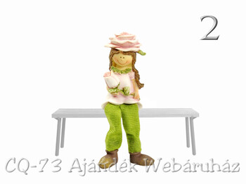 CQ9375 Rózsa gyerek lógólábú 8cm 2f