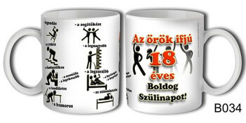 Bögre B034 Örök ifjú 18 3dl