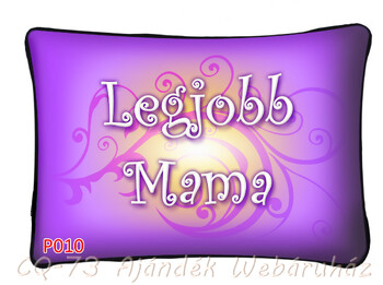 Díszpárna P010 Legjobb Mama 34x22cm