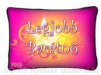 Díszpárna P013 Legjobb Barátnő 34x22cm