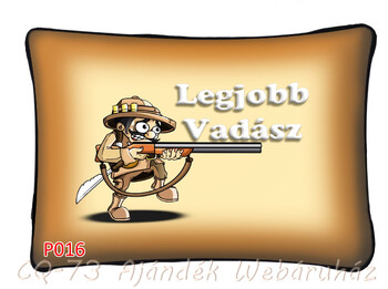 Díszpárna P016 Legjobb Vadász 34x22cm