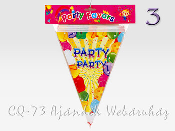 Party zászló füzér Happy Birthday