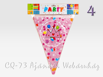 Party zászló füzér Happy Birthday
