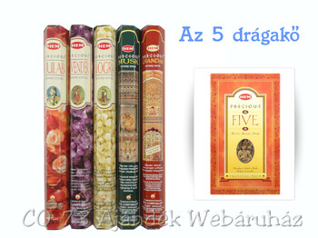 Füstölő szett Hem Precious Five 5x20szál