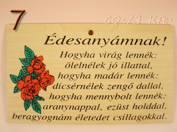Fatábla okoskodó 18x11cm