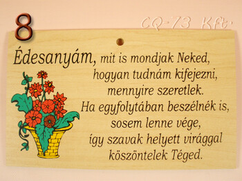 Fatábla okoskodó 18x11cm