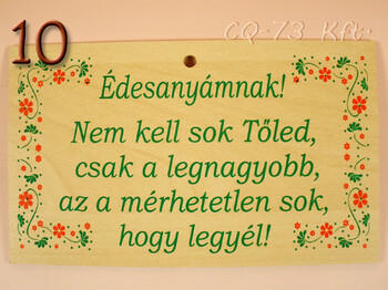 Fatábla okoskodó 18x11cm
