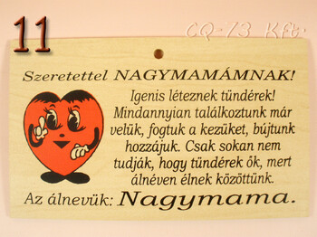 Fatábla okoskodó 18x11cm