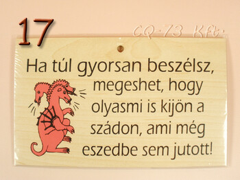 Fatábla okoskodó 18x11cm