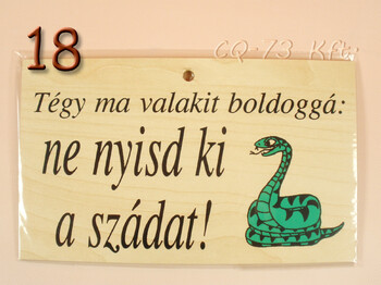 Fatábla okoskodó 18x11cm