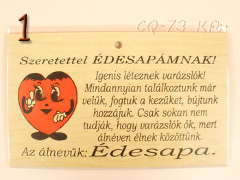 Fatábla okoskodó 18x11cm