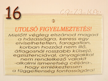 Fatábla okoskodó 18x11cm