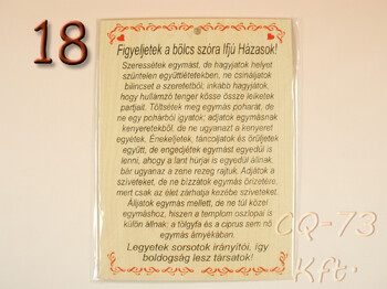 Fatábla okoskodó 18x11cm