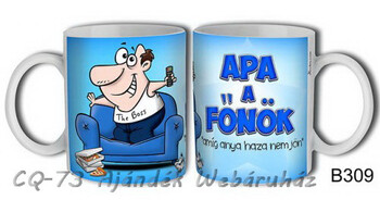 Bögre B309 Apa a főnök 3dl
