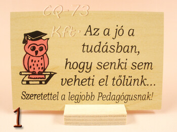 Fatábla kis talpas 10x7cm