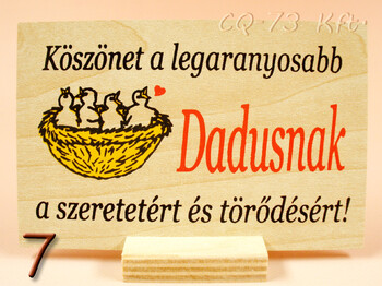 Fatábla kis talpas 10x7cm