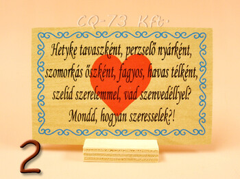 Fatábla kis talpas 10x7cm