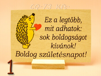 Fatábla kis talpas 10x7cm