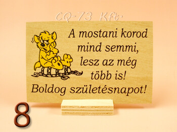 Fatábla kis talpas 10x7cm