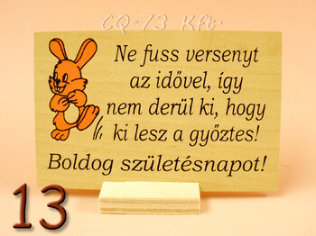 Fatábla kis talpas 10x7cm