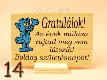 Fatábla kis talpas 10x7cm
