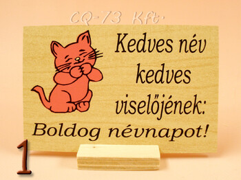 Fatábla kis talpas 10x7cm