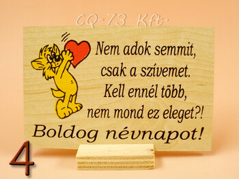 Fatábla kis talpas 10x7cm