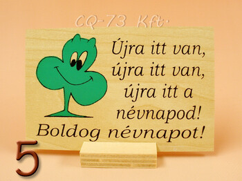 Fatábla kis talpas 10x7cm