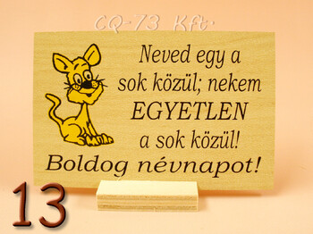 Fatábla kis talpas 10x7cm