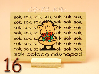 Fatábla kis talpas 10x7cm