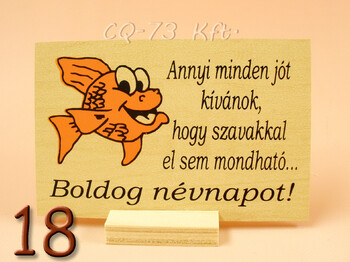 Fatábla kis talpas 10x7cm