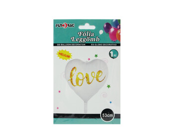 Lufi fólia szív Love 53cm 611406