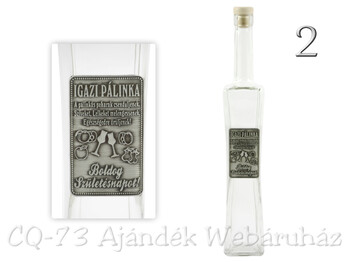Óncímkés üveg Igazi pálinka 0,5l