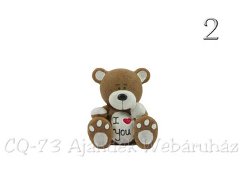Barna maci szívvel I Love You 6cm 711003 2f