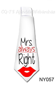 Nyakkendő NY057 Mrs. always Right