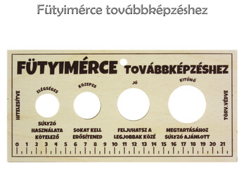 Vicces tábla Fütyimérce továbbképzéshez
