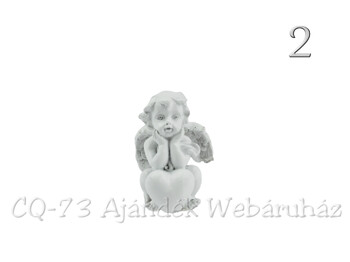 Angyalka szívvel 6cm 1405 4f