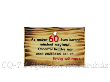Kistábla Boldog Szülinapot! 60