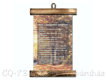 Fadíszes lap Amit a kutyámtól tanultam!