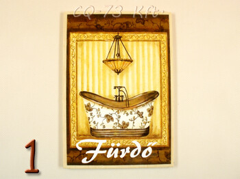 Ajtótábla Otthon 9x13cm