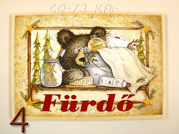 Ajtótábla Otthon 9x13cm