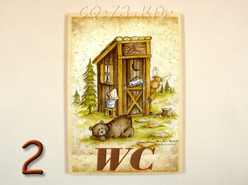 Ajtótábla Otthon 9x13cm