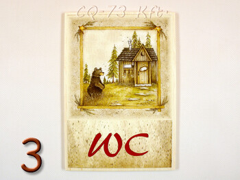 Ajtótábla Otthon 9x13cm