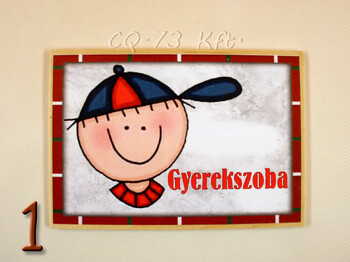 Ajtótábla Otthon 9x13cm
