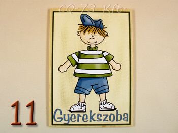 Ajtótábla Otthon 9x13cm