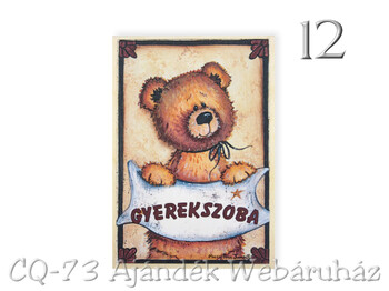 Ajtótábla Otthon 9x13cm