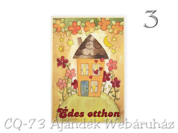 Ajtótábla Otthon 9x13cm